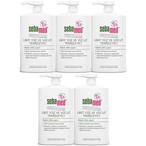 Sebamed Yüz ve Vücut Temizleyici Likit 300 ML (5 Li Set)