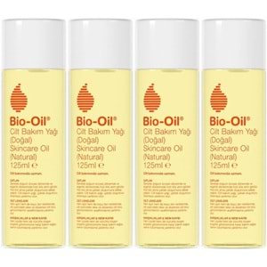 Bio-Oil %100 Natural Çatlak & Leke Karşıtı Nemlendirici Doğal Cilt Bakım Yağı 125ML (4 Lü Set)