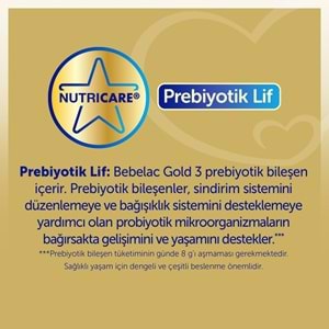 Bebelac Gold 800GR No:3 Devam Sütü (1+ Yaş)
