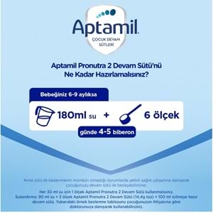 Nutrıcıa Aptamil Pronutra 800GR Devam Sütü No:2 (6-12 Ay)