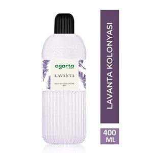 Agarta Kolonya 400 ML Lavanta 80 Derece Pet Şişe