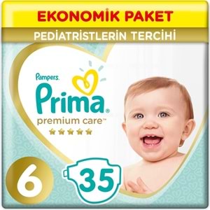 Prima Premium Care Bebek Bezi 6 Beden 13+ KG Extra Large 35 Adet Ekonomik Pk