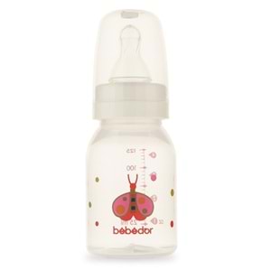 Bebedor Desenli PP Biberon 125ML (Kod:23302) - Kırmızı