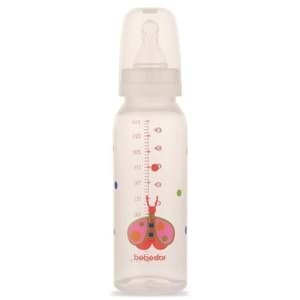 Bebedor Desenli PP Biberon 250ML (Kod:24302) - Kırmızı