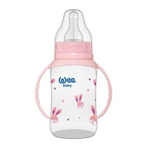 Wee Baby P.P Kulplu Biberon 150ML (Kod:744) - Pembe