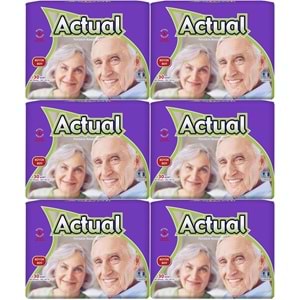 Actual Yetişkin Hasta Bezi Bel Bantlı L - Large - Büyük 180 Adet (6PK*30)