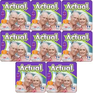 Actual Yetişkin Hasta Bezi Bel Bantlı M - Medium - Orta 240 Adet (8PK*30)
