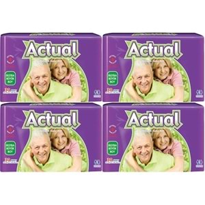 Actual Yetişkin Hasta Bezi Bel Bantlı XL - Ekstra Büyük - Extra Large 120 Adet (4PK*30)