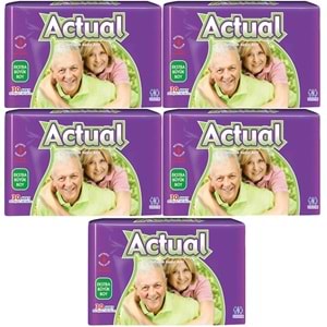 Actual Yetişkin Hasta Bezi Bel Bantlı XL - Ekstra Büyük - Extra Large 150 Adet (5PK*30)