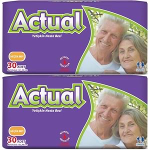 Actual Yetişkin Hasta Bezi Bel Bantlı S - Small - Küçük 60 Adet (2PK*30)
