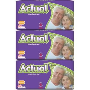 Actual Yetişkin Hasta Bezi Bel Bantlı S - Small - Küçük 90 Adet (3PK*30)