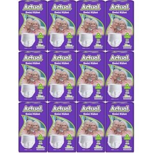 Actual Emici Külot Yetişkin Bezi M - Medium - Orta (Islaklık Göstergeli) 360 Adet