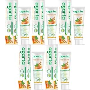 Agarta Doğal Diş Macunu 100ML Misvak özlü (5 Li Set)
