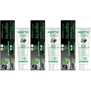 Agarta Doğal Diş Macunu 100ML Aktif Karbonlu (3 Lü Set)