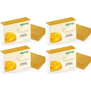 Agarta El Yapımı Doğal Sabun 150GR Kükürt (4 Lü Set)
