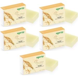 Agarta El Yapımı Doğal Sabun 150GR Pirinç (5 Li Set)