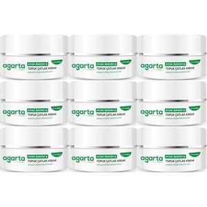Agarta Ayak ve Topuk Çatlak Bakım Kremi 100ML (9 Lu Set)