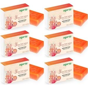 Agarta El Yapımı Doğal Sabun 150GR Yosun Özlü (6 Lı Set)