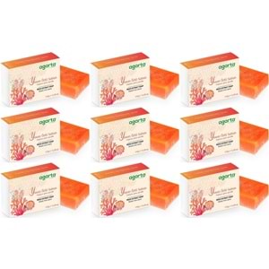 Agarta El Yapımı Doğal Sabun 150GR Yosun Özlü (9 Lu Set)
