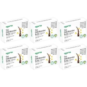 Agarta El Yapımı Doğal Sabun 150GR Saç Dökülmesine Karşı (6 Lı Set)