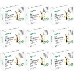 Agarta El Yapımı Doğal Sabun 150GR Saç Dökülmesine Karşı (9 Lu Set)
