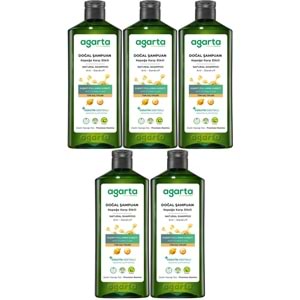 Agarta Doğal Şampuan 400 ML Kepek Karşı Etkili - Kaşıntı Pullanma Karşıtı (5 Li Set)