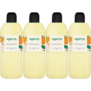 Agarta Kolonya 400 ML Mandalina 80 Derece Pet Şişe (4 Lü Set)