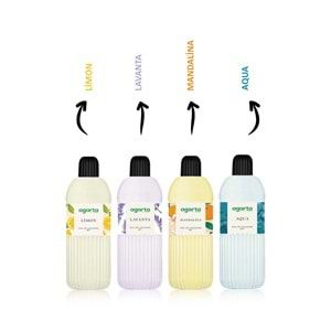 Agarta Kolonya 400 ML Aqua 80 Derece Pet Şişe (2 Li Set)