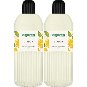 Agarta Kolonya 400 ML Limon 80 Derece Pet Şişe (2 Li Set)
