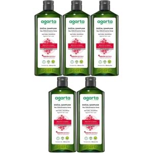 Agarta Doğal Şampuan 400 ML Saç Dökülmesine Karşı Çözüm (5 Li Set)