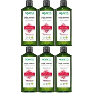 Agarta Doğal Şampuan 400 ML Saç Dökülmesine Karşı Çözüm (6 Lı Set)