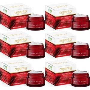 Agarta Doğal Yaşlanma Karşıtı Reishi Kremi 50 ML (Kırışıklık - Dolgunlaştırıcı) (6 Lı Set)