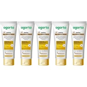 Agarta Doğal Güçlü Bakım Saç Güzelleştirici Krem 250 ML (5 Li Set)