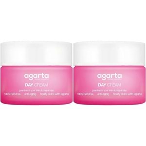 Agarta Doğal Nemlendirici Su Bazlı Gündüz Kremi 50 ML (2 Li Set)