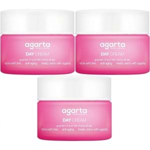 Agarta Doğal Nemlendirici Su Bazlı Gündüz Kremi 50 ML (3 Lü Set)