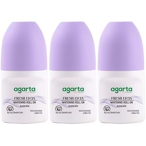 Agarta Roll-On Kadın 50 ML Fresh Lycıa Sensatıon (24 Saat Etkili Ter Kokusu Önleyici) (3 Lü Set)