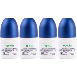 Agarta Roll-On Erkek 50 ML Fresh Sensatıon (24 Saat Etkili Ter Kokusu Önleyici) (4 Lü Set)