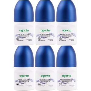 Agarta Roll-On Erkek 50 ML Fresh Sensatıon (24 Saat Etkili Ter Kokusu Önleyici) (6 Lı Set)