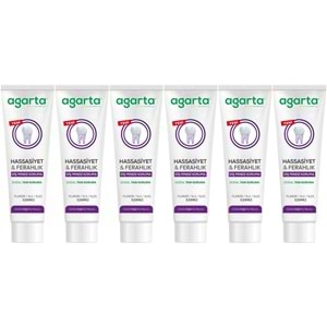 Agarta Doğal Tam koruma Diş Macunu 90 ML Hassasiyet & Ferahlık (6 Lı Set)