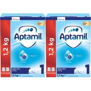 Nutrıcıa Aptamil 1200GR Bebek Sütü No:1 (0-6 Ay) (2 Li Set)