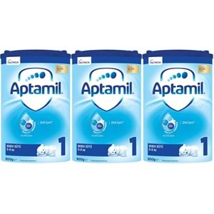 Nutrıcıa Aptamil 800GR Bebek Sütü No:1 (0-6 Ay) Doğumdan İtibaren (3 Lü Set)