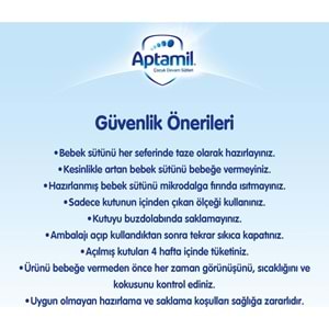 Nutrıcıa Aptamil 800GR Bebek Sütü No:1 (0-6 Ay) Doğumdan İtibaren (6 Lı Set)