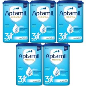 Nutrıcıa Aptamil Pronutra 800GR Devam Sütü No:3 (9-12 Ay) (5 Li Set)