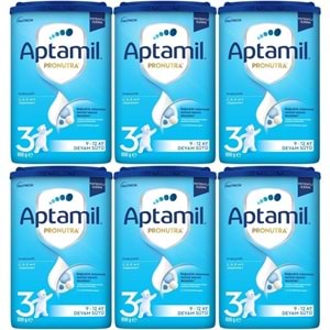 Nutrıcıa Aptamil Pronutra 800GR Devam Sütü No:3 (9-12 Ay) (6 Lı Set)