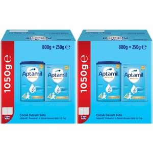 Nutrıcıa Aptamil Pronutra 800GR+250GR Toplam: 1050GR Devam Sütü No:4 (1 Yaş ve Üzeri) (2 Li Set)