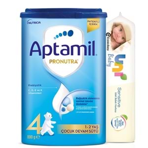 Nutrıcıa Aptamil Pronutra 800GR Devam Sütü No:4 (1-2 Yaş) + Islak Mendil Hediye (6 Lı Set)