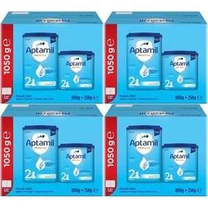 Nutrıcıa Aptamil Pronutra 1050GR (800+250GR) Devam Sütü No:2 (6-9 Ay) Avantaj Pk (4 Lü Set)