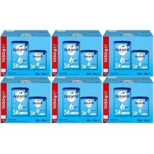 Nutrıcıa Aptamil Pronutra 1050GR (800+250GR) Devam Sütü No:3 (9-12 Ay) Avantaj Pk (6 Lı Set)
