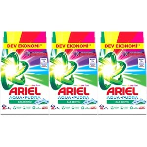 Ariel Matik Toz Çamaşır Deterjanı 21KG Renklilere Özel/Dağ Esintisi (138 Yıkama) (3PK*7KG)