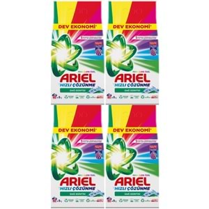 Ariel Matik Toz Çamaşır Deterjanı 36KG Renklilere Özel/Dağ Esintisi (4PK*9KG) (240 Yıkama)